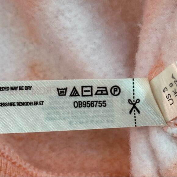 Free People Movement Orange White Creamsicle Fleece Lined Oversized Hoodie Small - Picture 10 of 10